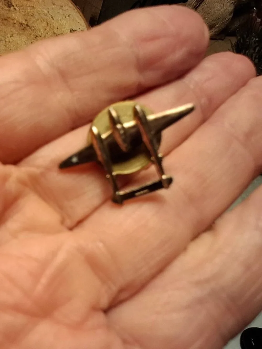 Vintage Lockheed P-38 Lightning Lapel Pin World War II Twin-Boom Fighter-Bomber
